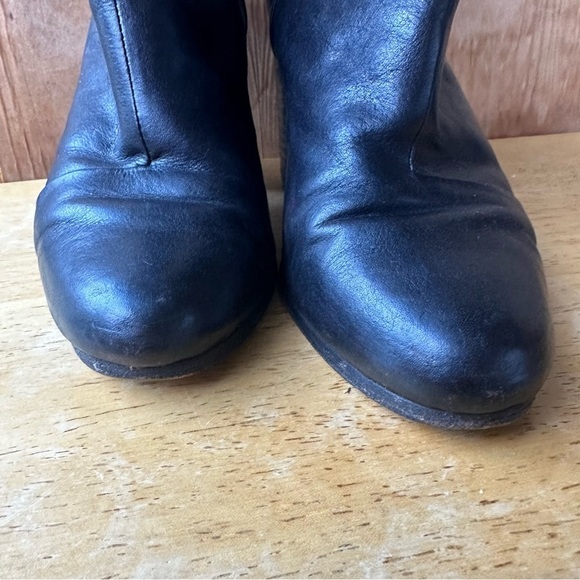 Rag & Bone Newbury Black Leather Ankle Zip Booties - Picture 2 of 13